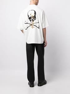 Mastermind Japan T-shirt met doodskopprint - Wit