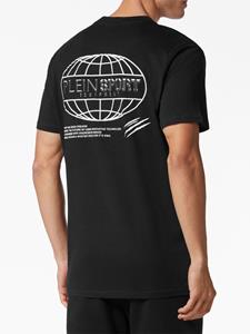 Plein Sport T-shirt met logoprint - Zwart