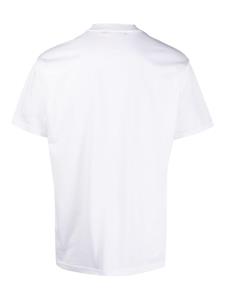 Low Brand slub-texture short-sleeved T-shirt - Wit