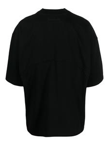 Reebok logo-embroidered cotton T-shirt - Zwart