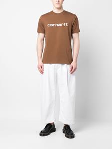 Carhartt T-shirt met logoprint - Bruin