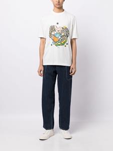 PS Paul Smith Juggling Bunny-print cotton T-shirt - Wit