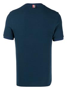 Thom Browne micro-waffle cotton T-shirt - Blauw