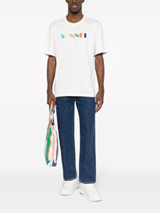 Sunnei logo-print organic-cotton T-shirt - Wit