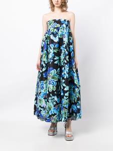 Kika Vargas Oriana floral-print maxi dress - Zwart