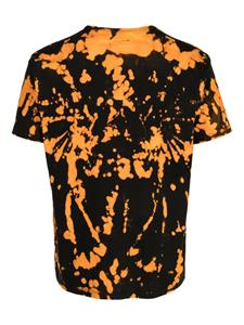 Stain Shade tie-dye crew-neck T-shirt - Zwart