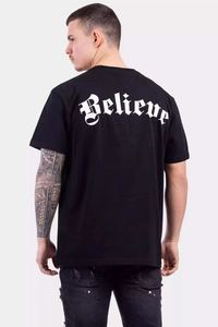 24 Uomo Believe T-Shirt Zwart
