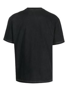 Sunflower logo-print organic cotton T-shirt - Zwart