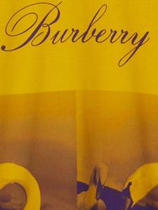 Burberry Swan-print logo cotton T-shirt - Geel