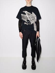 Yohji Yamamoto x New Era T-shirt met adelaarprint - Zwart