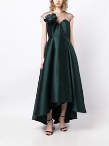 Sachin & Babi Blakely satin-finish gown - Groen