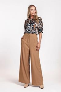 Studio Anneloes Holly bonded trousers - camel - 09061