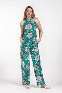 Studio Anneloes Monica flower jumpsuit - turquoise/kit - 08346