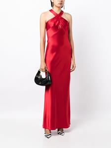 Galvan London Satijnen maxi-jurk - Rood