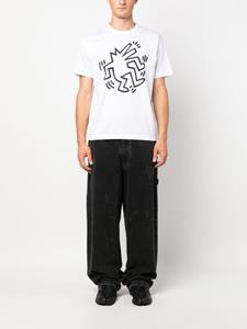 Junya Watanabe MAN x Keith Haring bomberjack met print - Wit