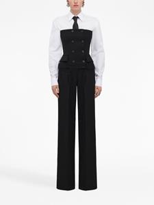 Alexander McQueen Strapless jumpsuit - Zwart