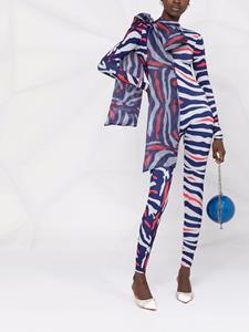 Atu Body Couture Jumpsuit met dierenprint - Blauw