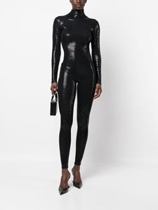 Atu Body Couture Jumpsuit met lange mouwen - Zwart