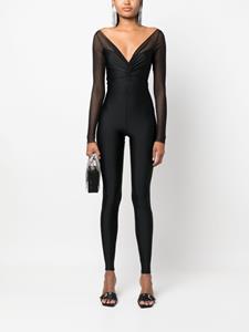 Atu Body Couture V-neck bodycon jumpsuit - Zwart