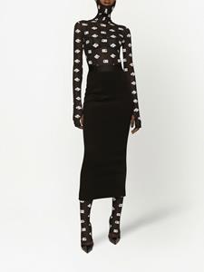 Dolce & Gabbana Jumpsuit met logoprint - Zwart