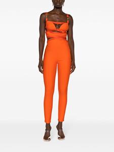 Versace Uitgesneden jumpsuit - Oranje