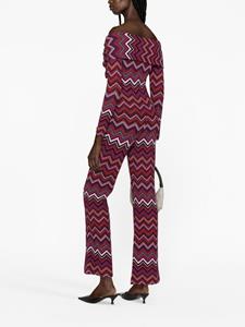 Missoni Jumpsuit met zigzag patroon - Paars