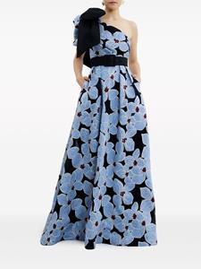 Rebecca Vallance Maxi-jurk met geborduurde bloemen - Blauw