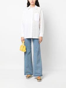 Kenzo Broderie anglaise blouse - Wit