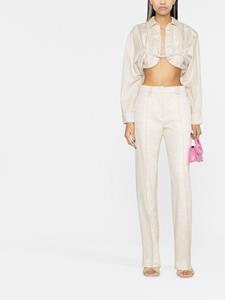 Jacquemus Cropped blouse - Beige