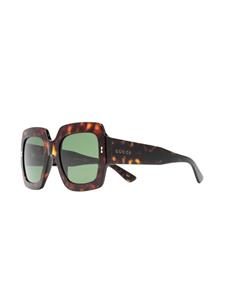 Gucci Eyewear Zonnebril met schildpadschild design - Bruin