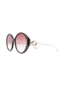 Gucci Eyewear Zonnebril met oversized montuur - Bruin