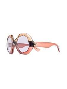Gucci Eyewear Zonnebril met geometrisch montuur - Roze