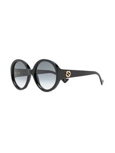 Gucci Eyewear Zonnebril met Jackie O montuur - Zwart
