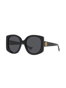 Gucci Eyewear Zonnebril met oversized montuur - Zwart