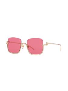 Gucci Eyewear Zonnebril met vierkant montuur - Goud