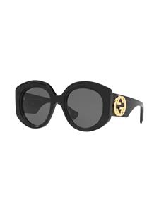 Gucci Eyewear GG zonnebril met vierkant montuur - Zwart