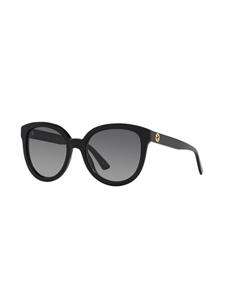 Gucci Eyewear Zonnebril met rond montuur - Zwart