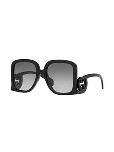 Gucci Eyewear GG zonnebril met vierkant montuur - Zwart