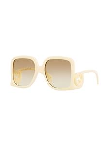 Gucci Eyewear GG zonnebril met vierkant montuur - Beige