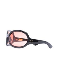 Gucci Eyewear Zonnebril met oversized montuur - Zwart