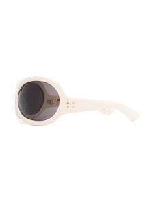 Gucci Eyewear Zonnebril met oversized montuur - Beige