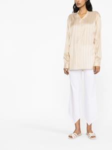 Le Kasha Gestreepte blouse - Beige