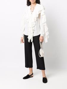 Rochas Blouse met ruches - Wit