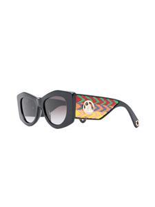 Lanvin Curb zonnebril met logo applicatie - Zwart