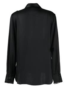 Kiki de Montparnasse T-shirt met slangenhuid-effect - Zwart