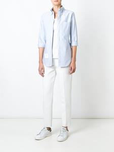 Thom Browne Classic Long Sleeve Button Down Shirt In Blue Oxford - Blauw