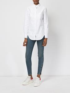 Thom Browne Classic Long Sleeve Button Down Shirt In White Oxford - Wit
