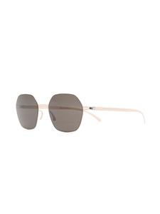 Mykita Zonnebril met oversized montuur - Beige