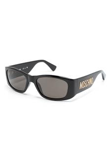 Moschino Eyewear Zonnebril met rechthoekig montuur - Zwart