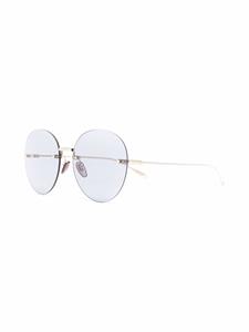 Gucci Eyewear Zonnebril met rond montuur - Goud